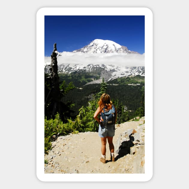 "Rainier Admiration" Sticker by dltphoto